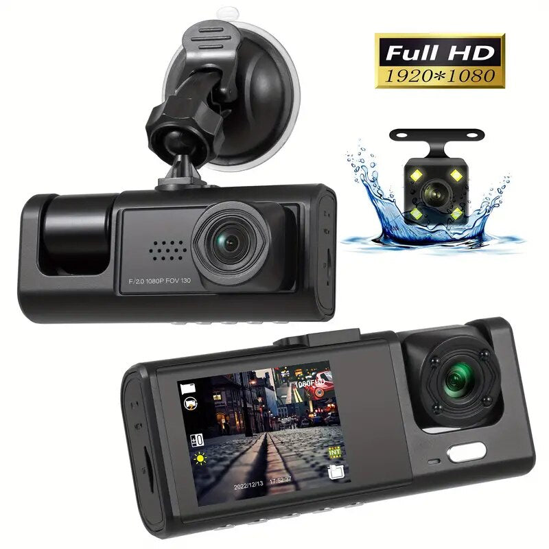 BBS DASHCAM™ DVR HD 1080P 3-LENTES.